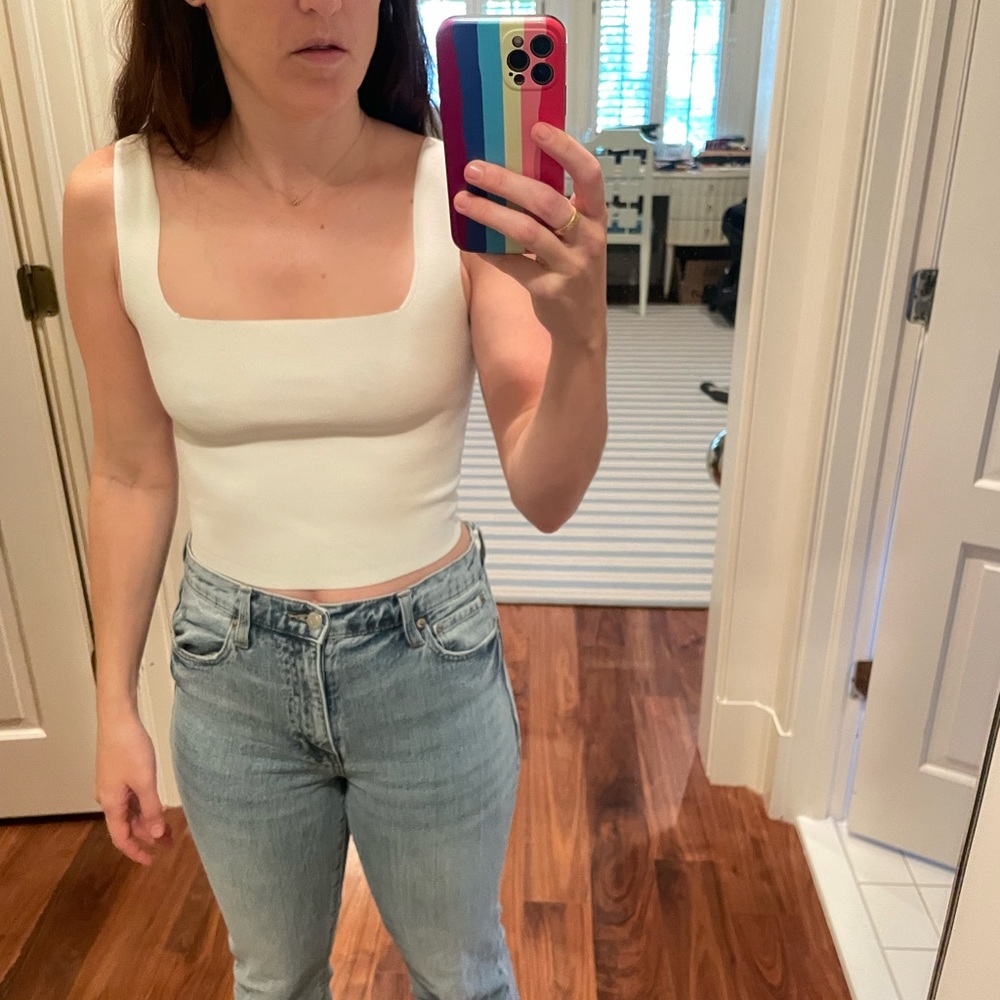 White bandage tank